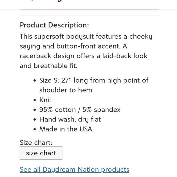 DayDream Nation/Dolls Kill Bodysuit Pillow Fort Expert - Picture 13 of 13